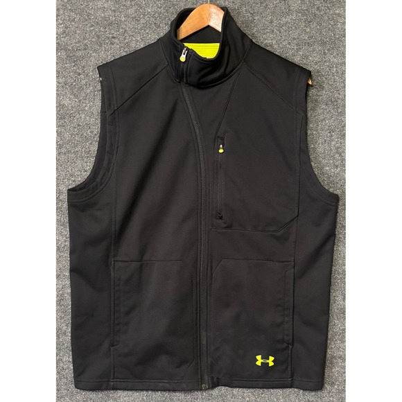 Under Armour Other - Under Armour Scent Control Hunting Vest Mens L Black Full Zip Fleece Lined